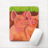 Paare Schwein-Kumpel Mousepad (alias (Mit Mouse)
