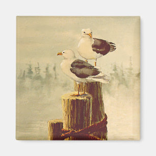 PAARE SEEMÖWEN durch SHARON SHARPE Magnet