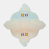 Paare Seesignalflaggen Monogramm Geschenkschachtel (Ungefaltet)