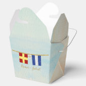 Paare Seesignalflaggen Monogramm Geschenkschachtel (Geöffnet)