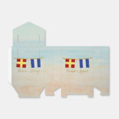 Paare Seesignalflaggen Monogramm Geschenkschachtel (Ungefaltet)