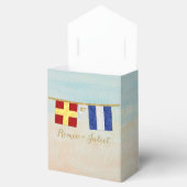 Paare Seesignalflaggen Monogramm Geschenkschachtel (Geöffnet)