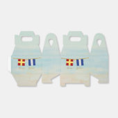 Paare Seesignalflaggen Monogramm Geschenkschachtel (Ungefaltet)