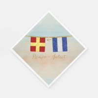 Paare Seesignalflaggen Monogramm