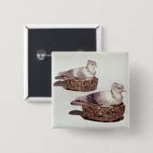 Paare Staffordshire-Tonwaren Tureens Button (Vorne & Hinten)