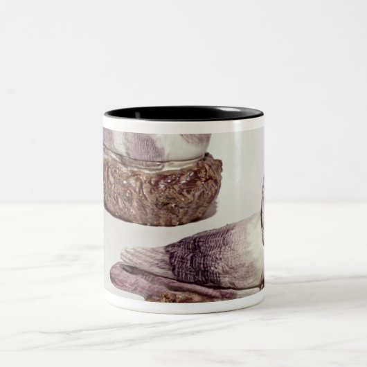 Paare Staffordshire-Tonwaren Tureens Zweifarbige Tasse (Mittel)