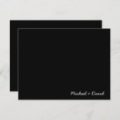 Paare Stationery Mitteilungskarte (Vorne/Hinten)