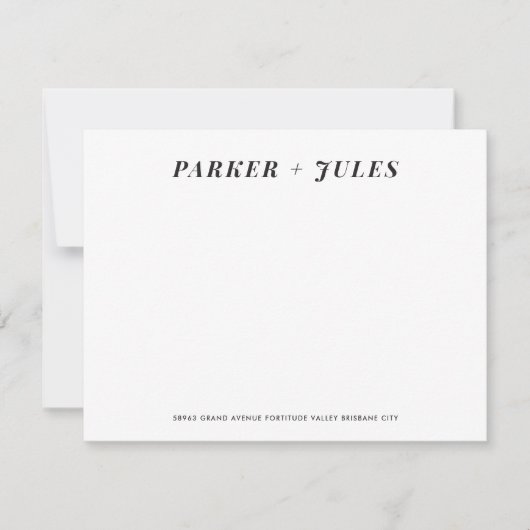 Paare Stationery Mitteilungskarte (Vorderseite)