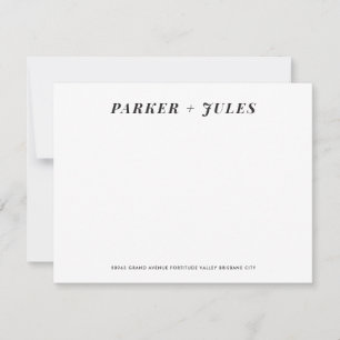 Paare Stationery Mitteilungskarte