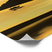 Paare Strandromantik schöne Landschaft Poster (Ecke)