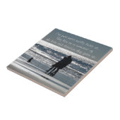 Paare und ihr Hund durch den Ozean - Fliese (Seite)