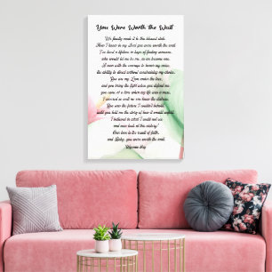 Paare und Liebende Schriftzug Wandkunst Leinwanddruck