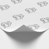 Paare und Posen: Feline Flow Yoga Cat Lover Design Geschenkpapier (Ecke)