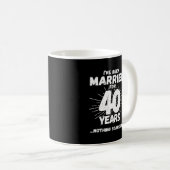 Paare Verheiratet 40 Jahre Witziger 40 Jahre Jubil Kaffeetasse (VorderseiteRechts)