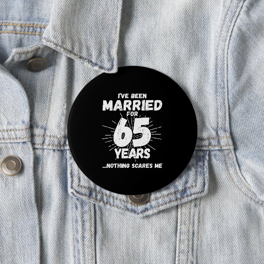 Paare Verheiratet 65 Jahre Funny 65 Jahre Jubiläum Button (Beispiel)