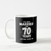 Paare Verheiratet 70 Jahre Funny 70 Jahre Jubiläum Kaffeetasse (Links)