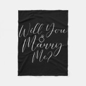 Paare Verlobung Ankündigung Party wird Ihnen Mar Fleecedecke (Vorderseite)