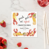 Paare Verlobung Crawfish Boil Paper Serviette (Beispiel)