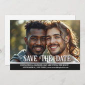Paare Verlobung Foto Save the Date Hochzeit Einladung (Vorne/Hinten)
