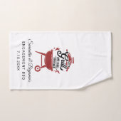 Paare Verlobung GRILLEN Grill Party Handtuch (Handtuch)