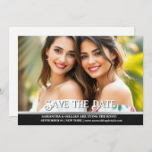 Paare Verlobung lgbtq Ankündigung lesbisch (Vorne/Hinten)