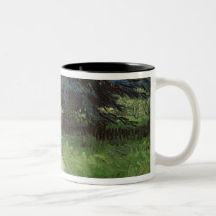 Paare Vincent van Goghs   im Park, Arles, 1888 Zweifarbige Tasse