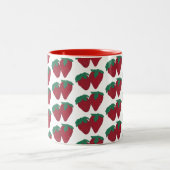 Paare von Erdbeeren Fruchtfrüchte Tasse (Mittel)