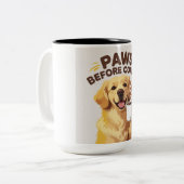 Paare vor der Kaffee-Tasse Zweifarbige Tasse (Vorderseite Links)