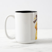 Paare vor der Kaffee-Tasse Zweifarbige Tasse (Links)