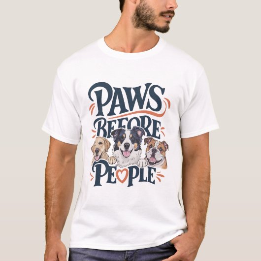 Paare vor Menschen T-Shirt (Vorderseite)