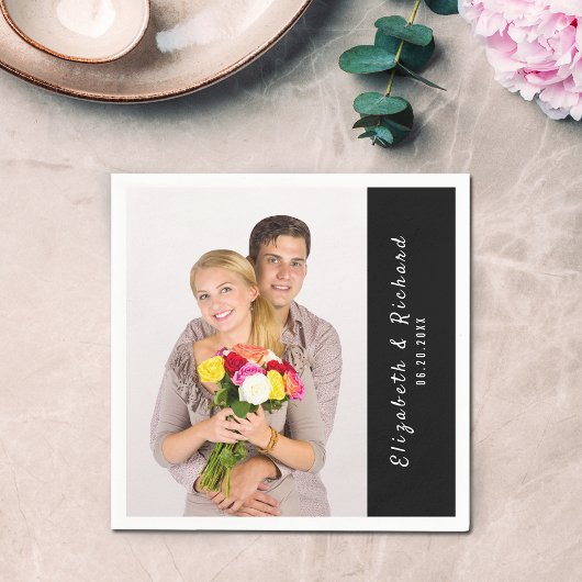 Paare - Vorlage für Personalisierte Fotos Serviette