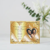 Paare, WeddingInvitTemplatePhoto5 u., wir invit… Einladung (Stehend Vorderseite)