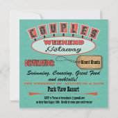 Paare Wochenende Einladungen (Rückseite)