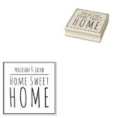 Paare Zuhause Sweet Zuhause Wood Art Briefmarke Gummistempel (Stempel)