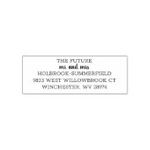 Paares Future Mr. Wedding Rücksendeadresse Permastempel (Design)