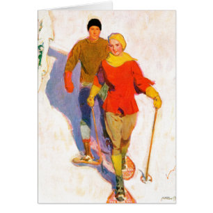 Paaretragende Snowshoes durch McClelland Barclay