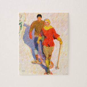 Paaretragende Snowshoes durch McClelland Barclay Puzzle