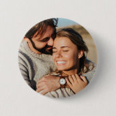 Paarfoto Hochzeit Button (Vorderseite)