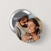 Paarfoto Hochzeit Button (Vorne & Hinten)