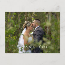 Paarfoto Hochzeit Danke Postkarte