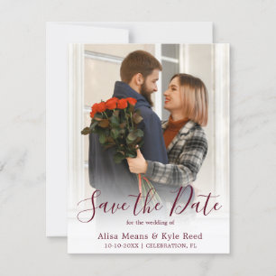 Paarfoto Save-the-Date-Ankündigung