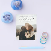 Paarfoto-Verlobungsfeier Willkommensflyer Flyer (Einzeln)