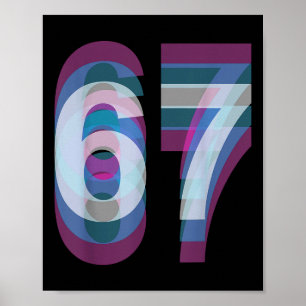 Paarkostüm 67 Six Seven Meme Lustig Poster