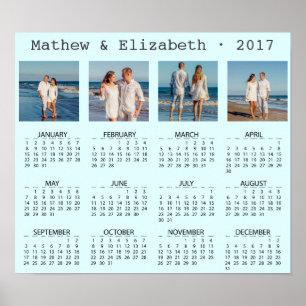 Paarnamen und Fotos Kalender 2017 Poster