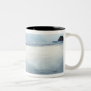 Paarreitpferde auf Parkiri setzen in neuem auf den Zweifarbige Tasse