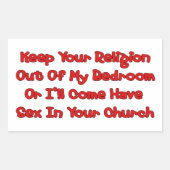 Paarung in Ihrer Kirche Rechteckiger Aufkleber (Vorderseite)