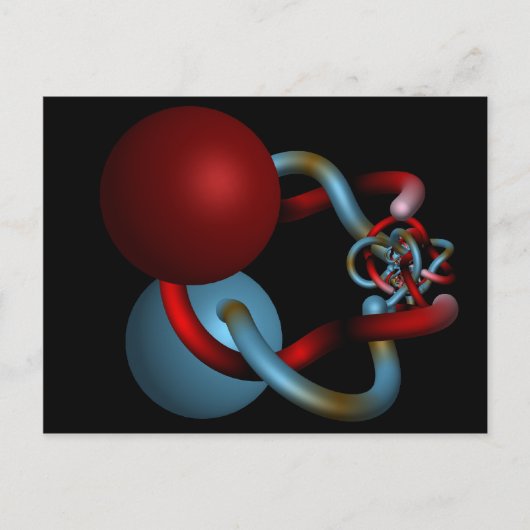 Paarungstanz der Alexander Horned Spheres Postkarte (Vorderseite)