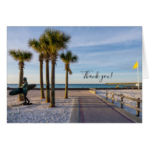 Paarweg zum Strand von Pensacola dank Karte
