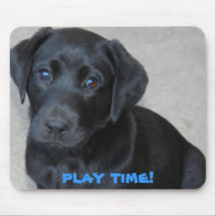 Pab-Zeit für Schwarzes Labor Mousepad