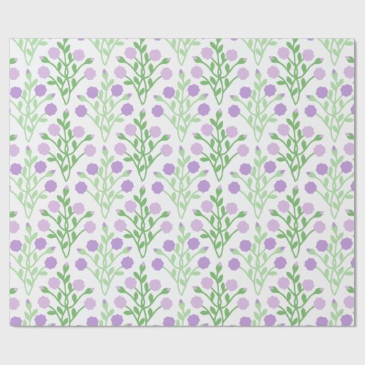 Pabla Petal Lattice in Lilac and Green Geschenkpapier (Flach)